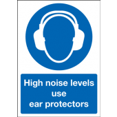 High Noise Levels Use Ear Protectors Sign