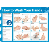 How To Wash Your Hands Workplace Information Poster