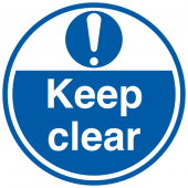 Keep Clear Anti-Slip Heavy-Duty Floor Sign