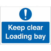 Keep Clear Loading Bay Fluted Signs