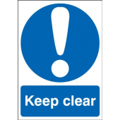 Keep Clear Reflective Mandatory Safety Sign