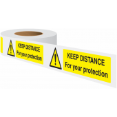 Keep Distance For Your Protection Floor Tapes