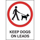 Keep Dogs On Leads Signs