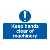 Keep Hands Clear Of Machinery On-The-Spot Labels Pack of 6