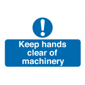 Keep Hands Clear Of Machinery Destructible Labels