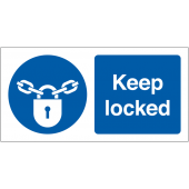 Keep Locked Vinyl Safety Labels On-a-Roll