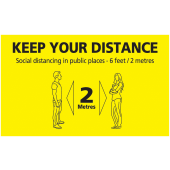 Keep Your Distance Public Social Distance Signs