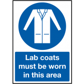Lab Coats Must Be Worn In This Area Signs