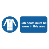Lab Coats Must Be Worn In This Area Symbol Signs
