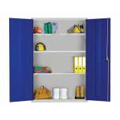 Large Volume Workplace Cabinet 3 Shelves Grey Door