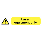 Laser Equipment Only Power Socket Warning Label