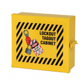 Lockout Tagout Wall Cabinets Light Gauge Steel medium cabinet in centre of picture