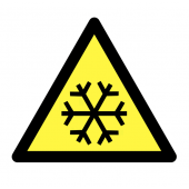 Low Temperature Symbol Vinyl Safety Labels On-a-Roll
