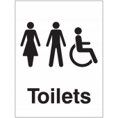 Male Female Disabled Toilet Sign