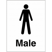 Male Washroom Indoor and Outdoor Signs