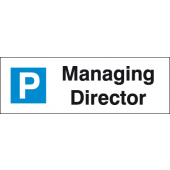 Managing Director Parking Sign