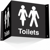 Mixed Toilets 3D Projecting Sign