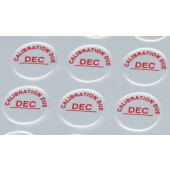 Aluminium Monthly Calibration Due Dots Pack of 1050