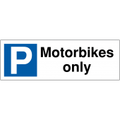 Motorbikes Only Sign