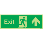 Nite Glo Exit Arrow Up Sign