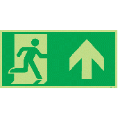 Nite Glo Exit Man Right Symbol Arrow Up Signs