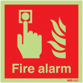 Nite-Glo Photo-luminescent Fire Alarm Information Signs