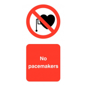 No Pacemakers Roll Of Self Adhesive Labels