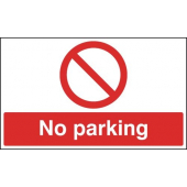 No Parking Aluminium Prohibition Warning Sign