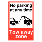 No Parking At Any Time Tow Away Parking Signs
