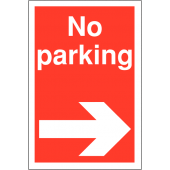 Parking Sign Arrow Right Parking Sign Blue 30 x 20 x 0.3 cm Plastic Parking  Sign Parking Sign Parking Sign Prohibition Sign Parking Free