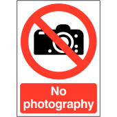 No Photography Portrait Prohibition Signs