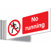 No Running Double Sided Corridor Signs