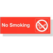 No Smoking Laser Engraved Acrylic No Smoking Signs