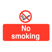 No Smoking On the Spot Safety Labels Pack of 6