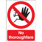 No Thoroughfare Sign