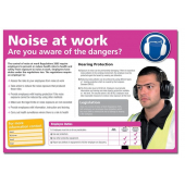 Are You Aware Of The Dangers Noise At Work Poster