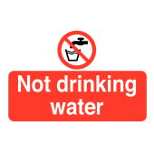 Not Drinking Water On-The-Spot Safety Labels Pack of 6
