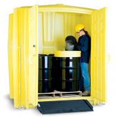 Outdoor Hazardous Materials Drum Storage Huts