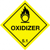 Oxidizer 5.1 Hazard Warning Diamonds
