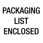 Packaging List Enclosed Shipping And Packaging Labels