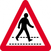 Pedestrians Crossing Reflective Road Traffic Signs