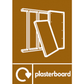 Plasterboard Waste WRAP Recycling Sign