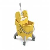 Plastic Mop Bucket with Wringer 30 Litre In Red