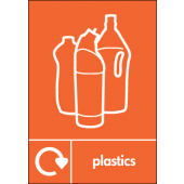 Plastics WRAP Plastic Waste Recycling Signs