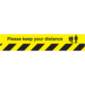 Please Keep Your Distance Social Distance Floor Tapes