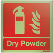 Powder Fire Extinguisher Xtra-Glo Acrylic Signs