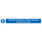 PPE Clothing Protection Required Floor Marking Strips