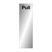 Pull Aluminium Effect Door Sign