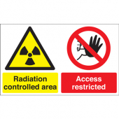 Radiation Controlled Area Access Restricted Sign