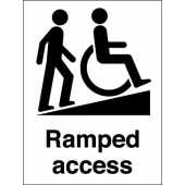 Ramped Access Sign